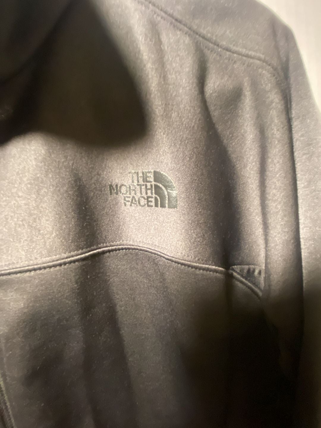 The North Face Full Zip Womens Jacket Size L Black Fleece Lined 5