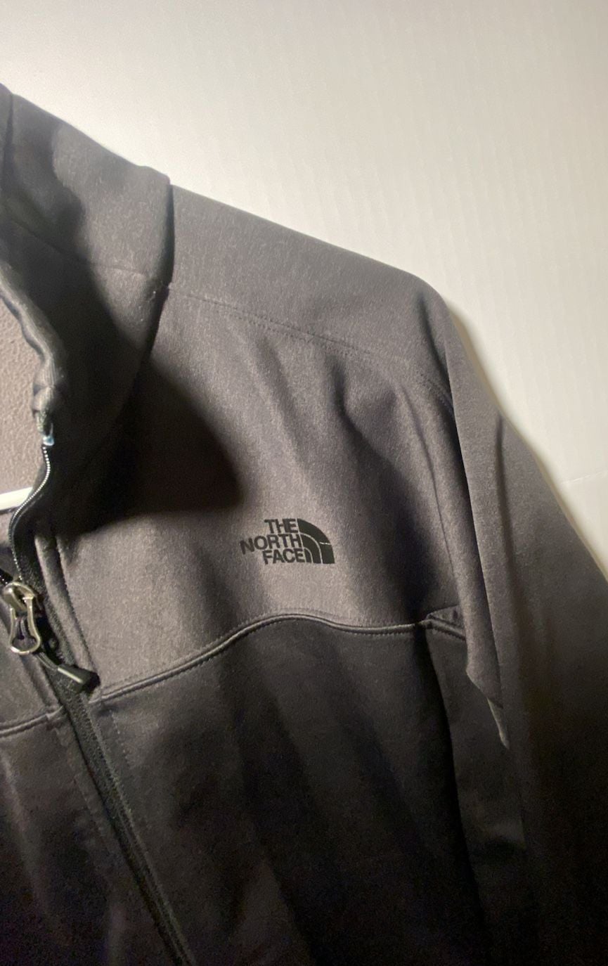The North Face Full Zip Womens Jacket Size L Black Fleece Lined 7