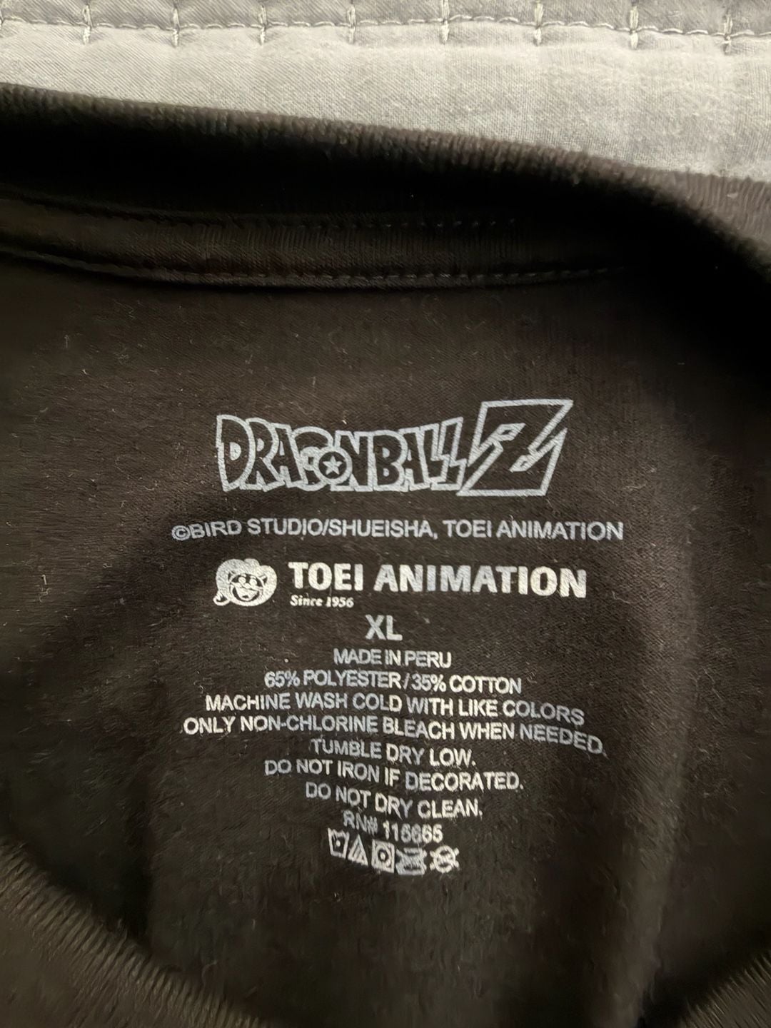 Dragon Ball Z Super Saiyan T-Shirt Size XL Black Graphic Tee 3