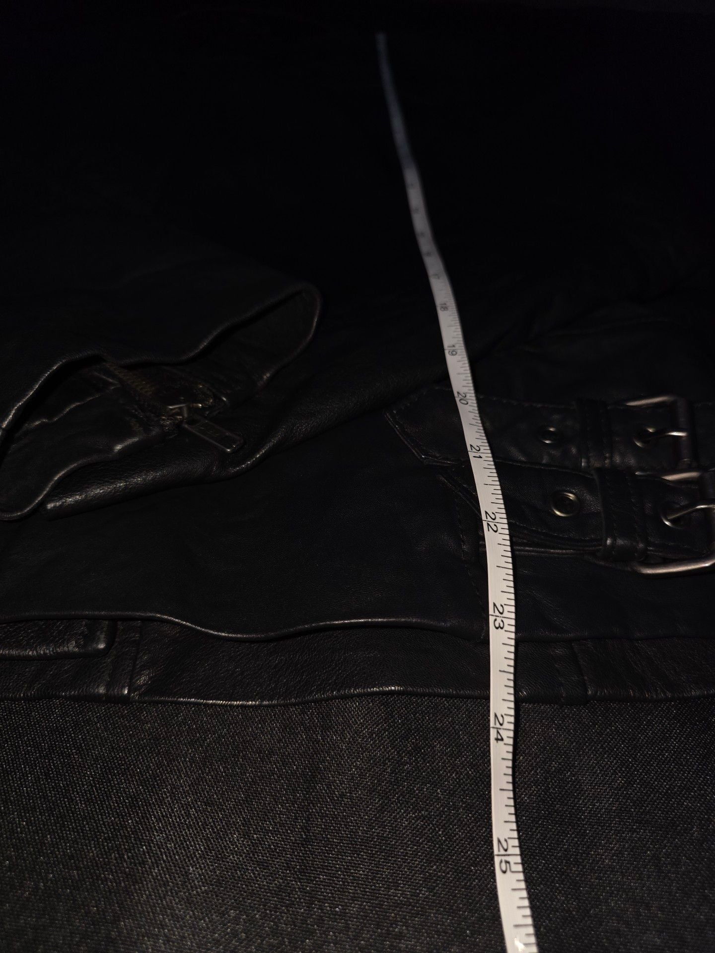 Scully Black Leather Motorcycle Jacket Size XL 6