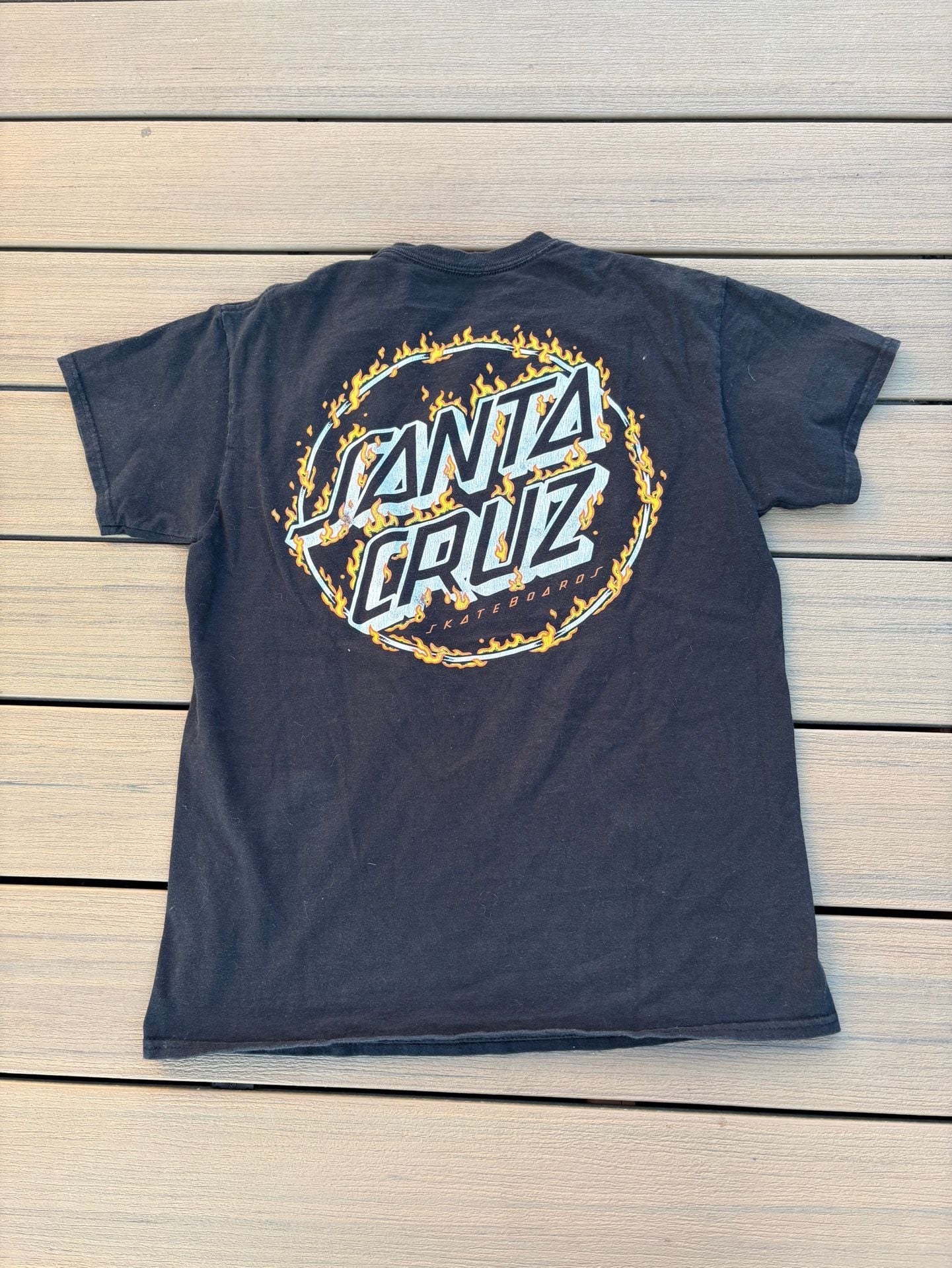 Santa Cruz Burnt Opus T-Shirt Size Medium Black 4