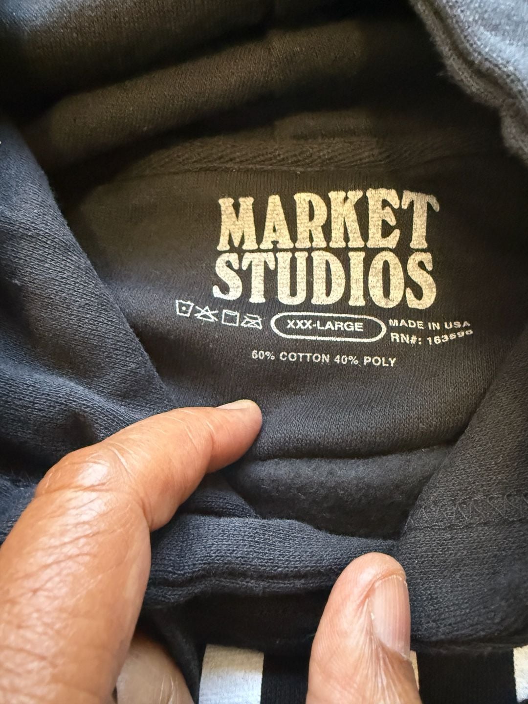 Market Studios Hoodie XXX-Large Black Market By Market Pullover Sweatshirt 5