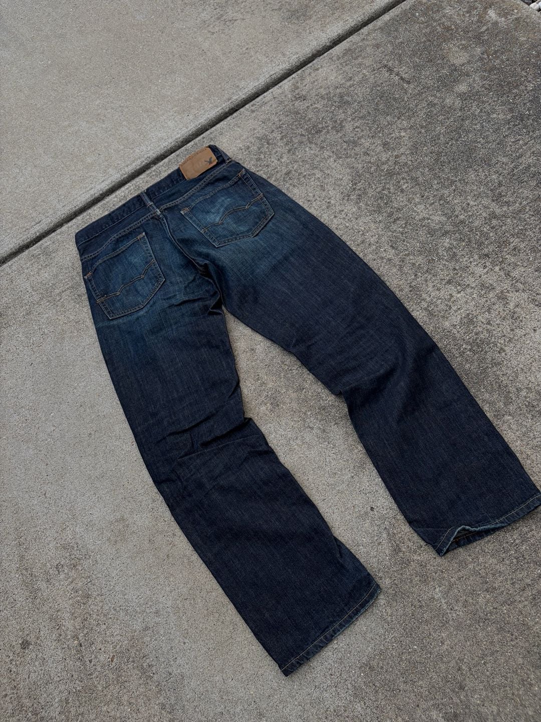 American Eagle Straight Jeans 29x30 Dark Wash Denim 7