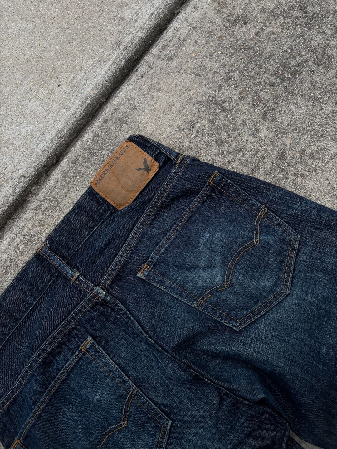 American Eagle Straight Jeans 29x30 Dark Wash Denim 8
