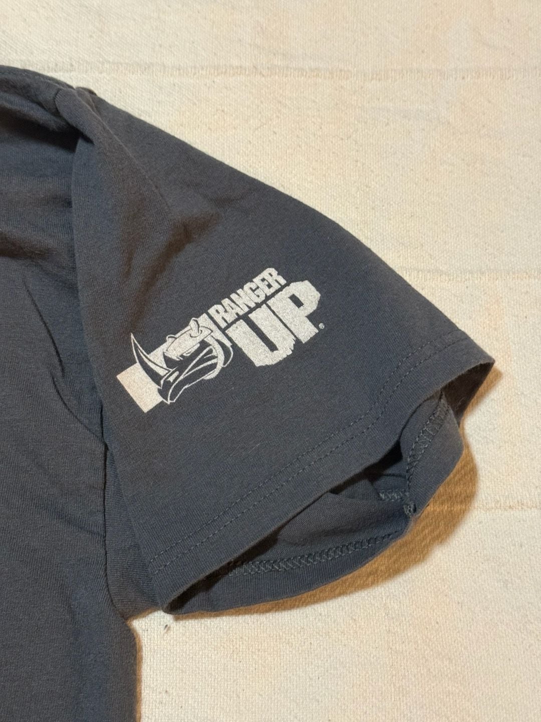 Ranger Up Graphic T-Shirt Size L Gray I May Look Calm 5