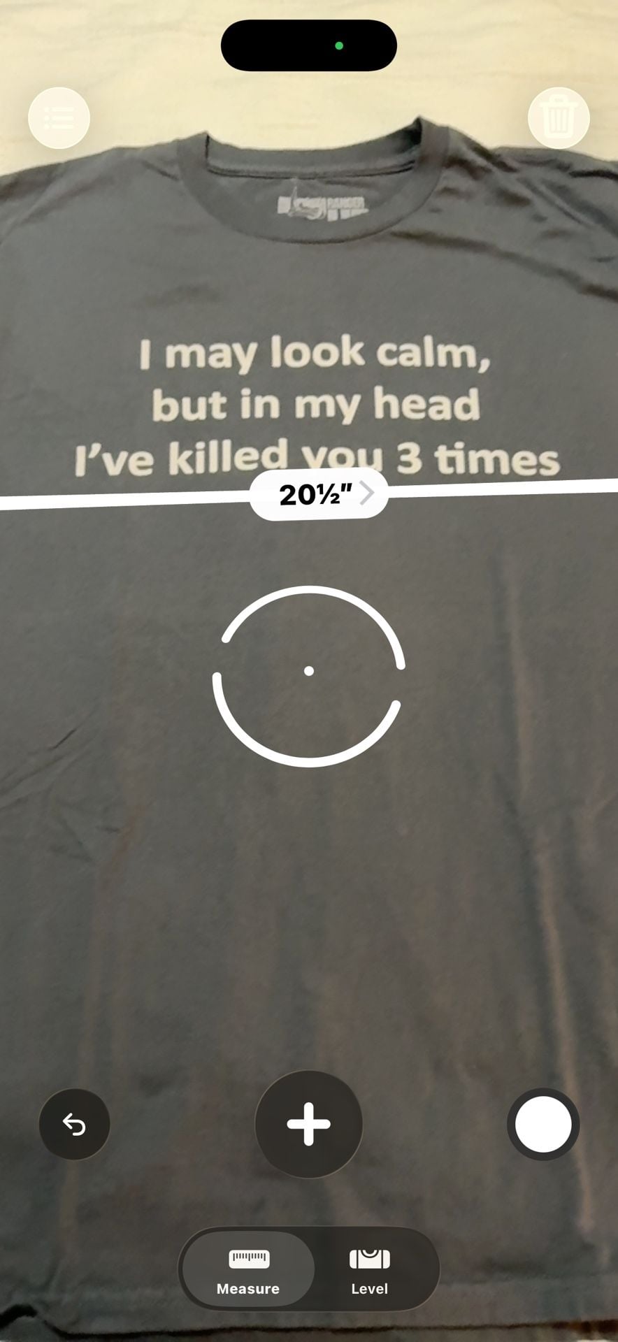 Ranger Up Graphic T-Shirt Size L Gray I May Look Calm 6