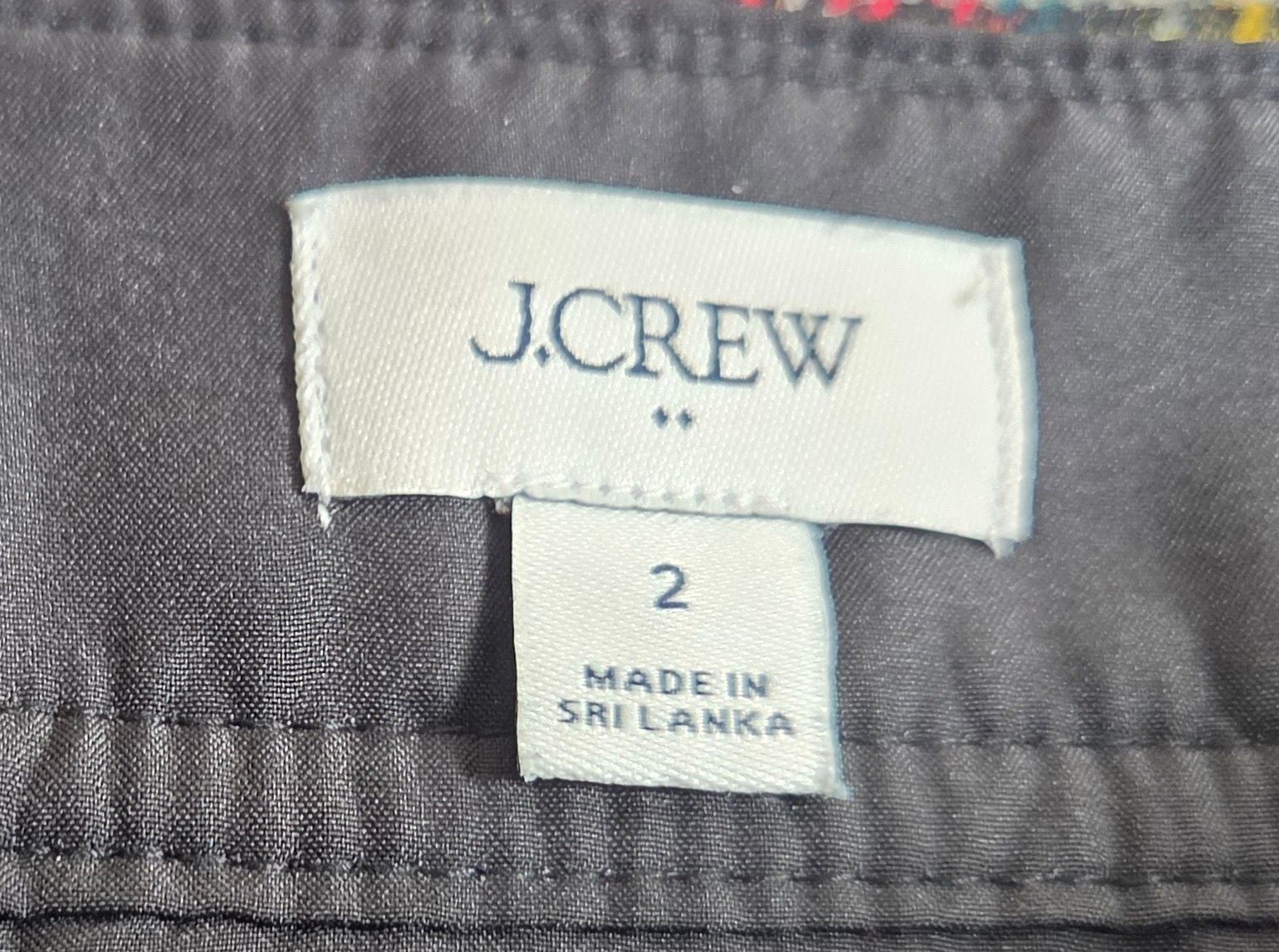 J.Crew Plaid Wool Blend Mini Skirt Size 2 Black Red Tartan 5