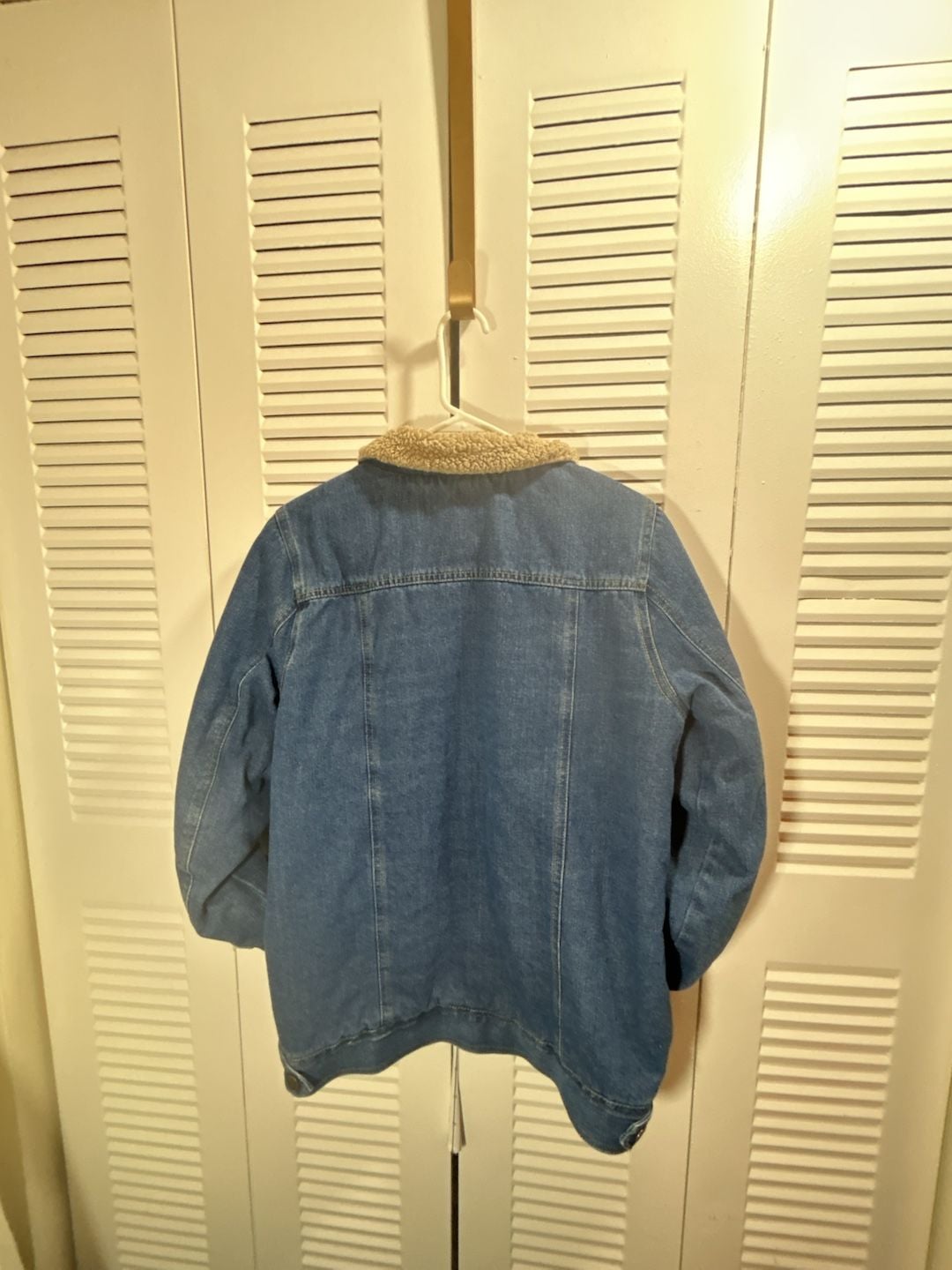 Urban Republic Sherpa Denim Jacket Size XL (18/20) Y2K Vintage Look 7