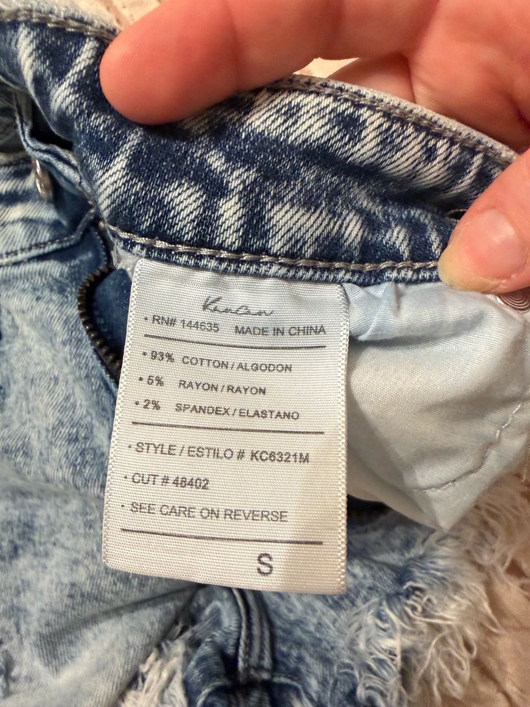 KanCan Distressed Denim Shorts Light Wash 5