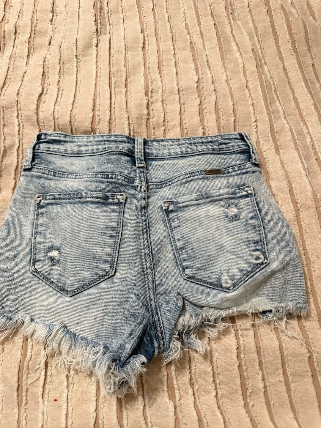 KanCan Distressed Denim Shorts Light Wash 6