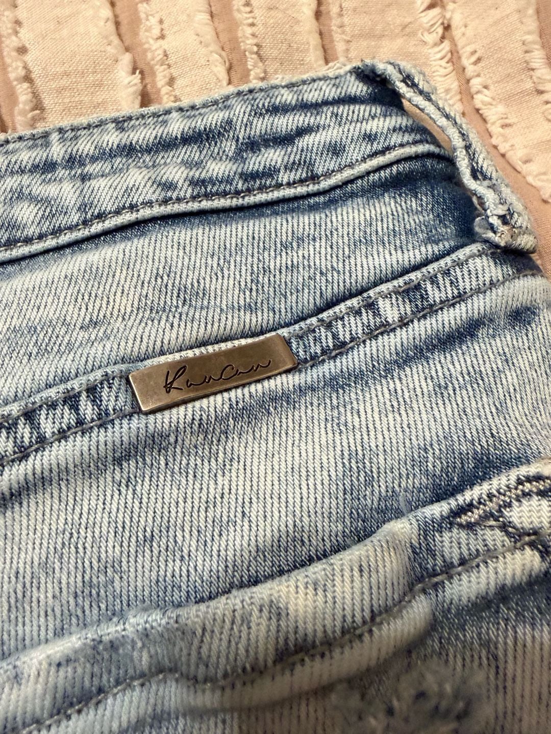 KanCan Distressed Denim Shorts Light Wash 7