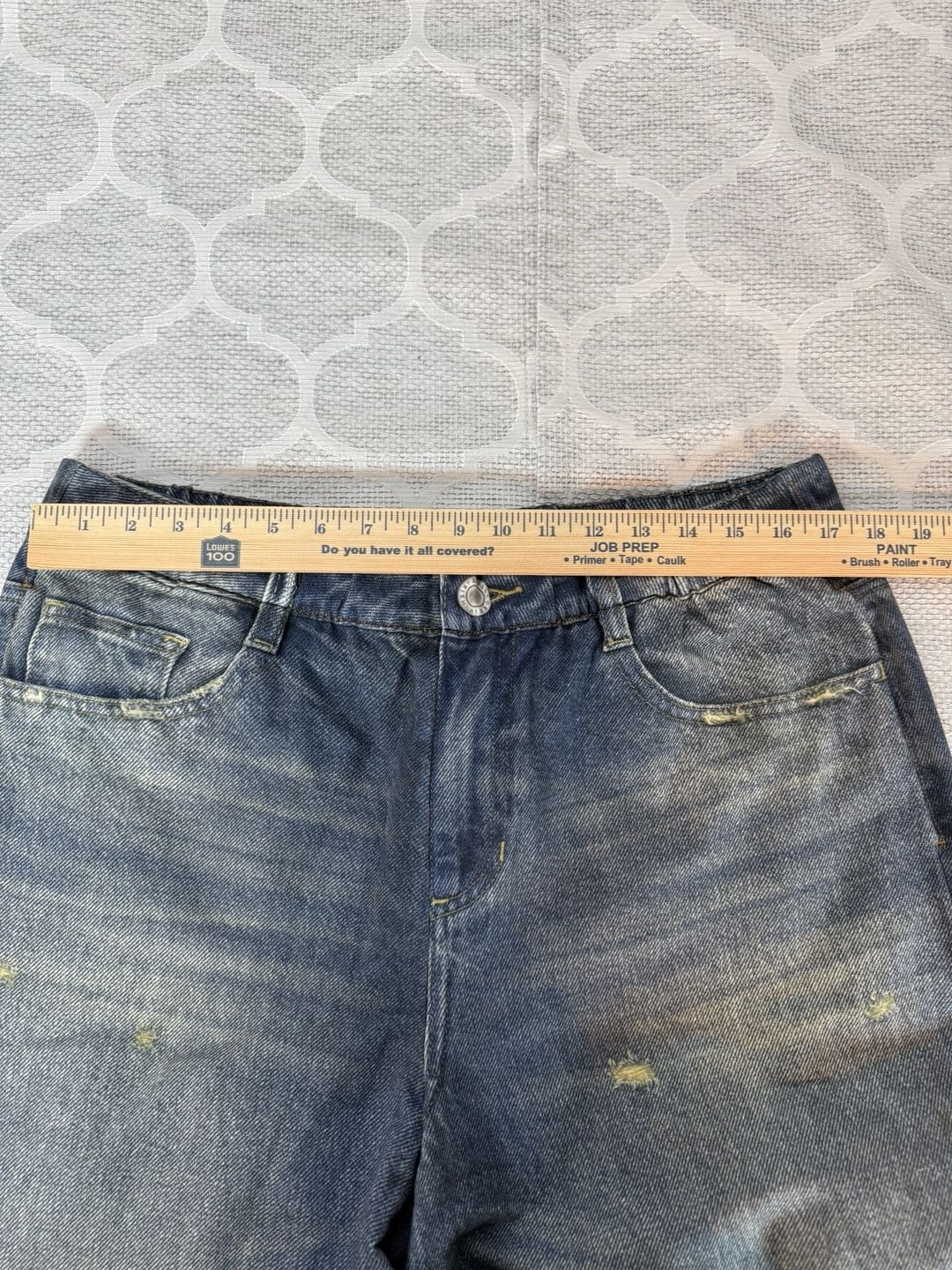Halara Mid Rise Wide Leg Casual Denim Look Sweatpants 9