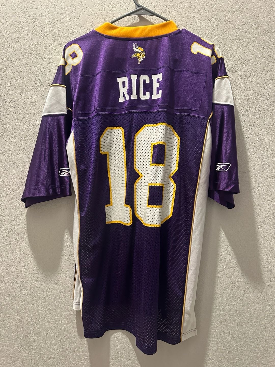 Reebok NFL Minnesota Vikings Sidney Rice 18 Jersey Size L 3