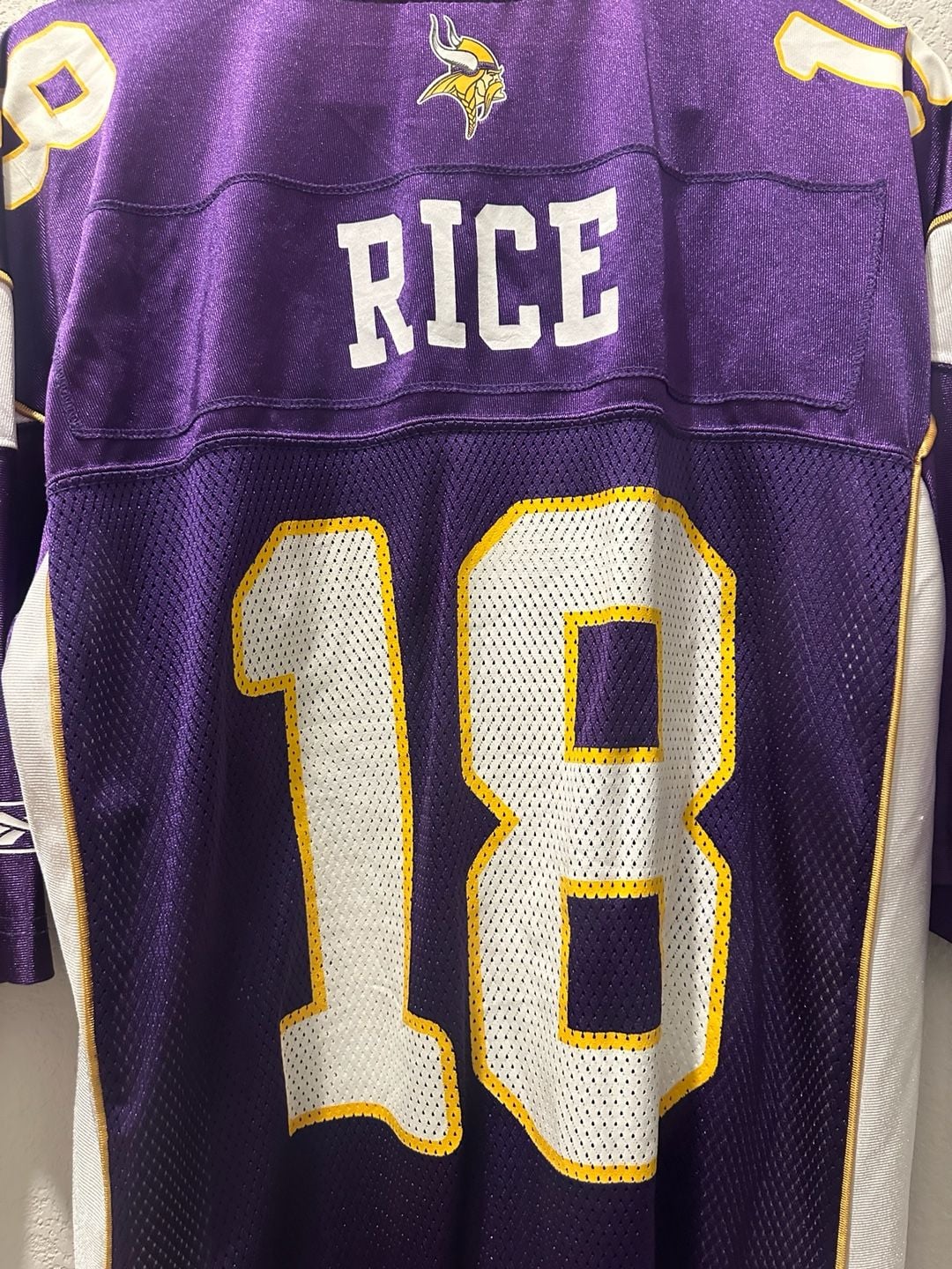 Reebok NFL Minnesota Vikings Sidney Rice 18 Jersey Size L 5