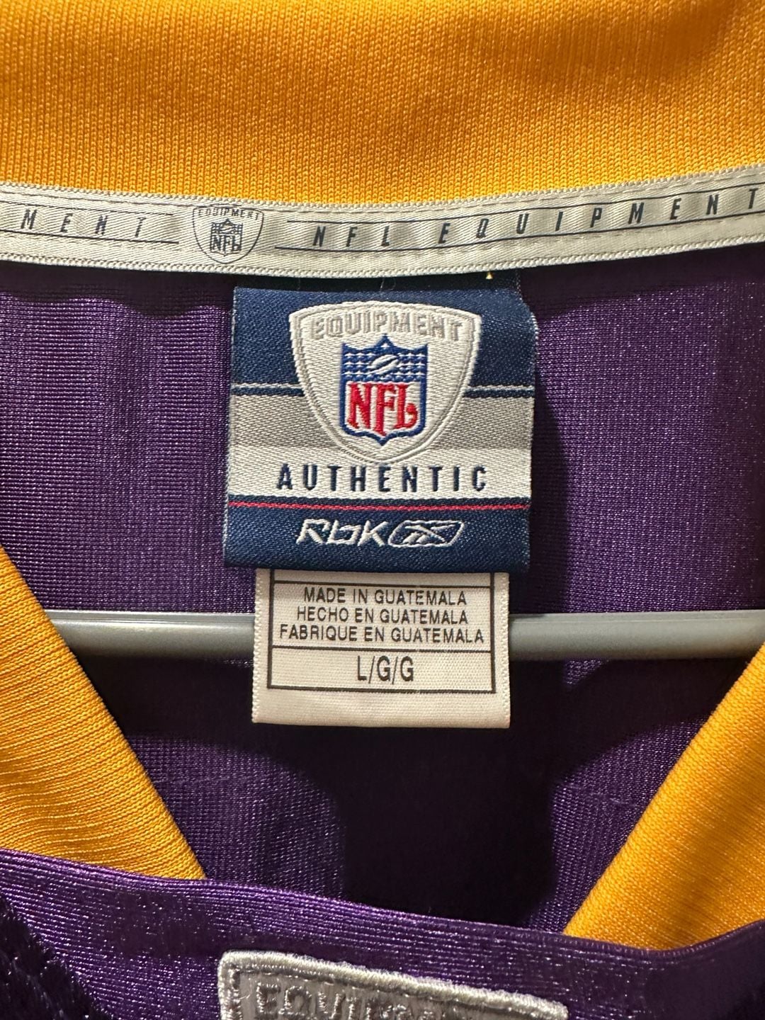 Reebok NFL Minnesota Vikings Sidney Rice 18 Jersey Size L 6