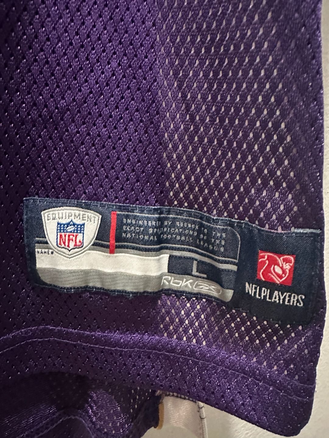 Reebok NFL Minnesota Vikings Sidney Rice 18 Jersey Size L 9