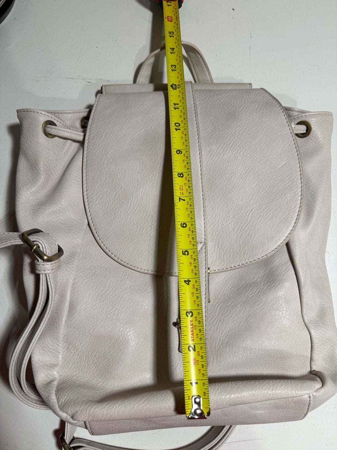 Antik Kraft Convertible Backpack Handbag Stone Faux Leather 3