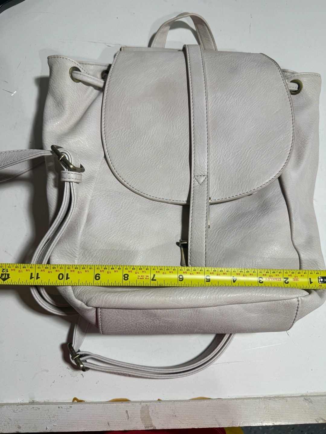 Antik Kraft Convertible Backpack Handbag Stone Faux Leather 5