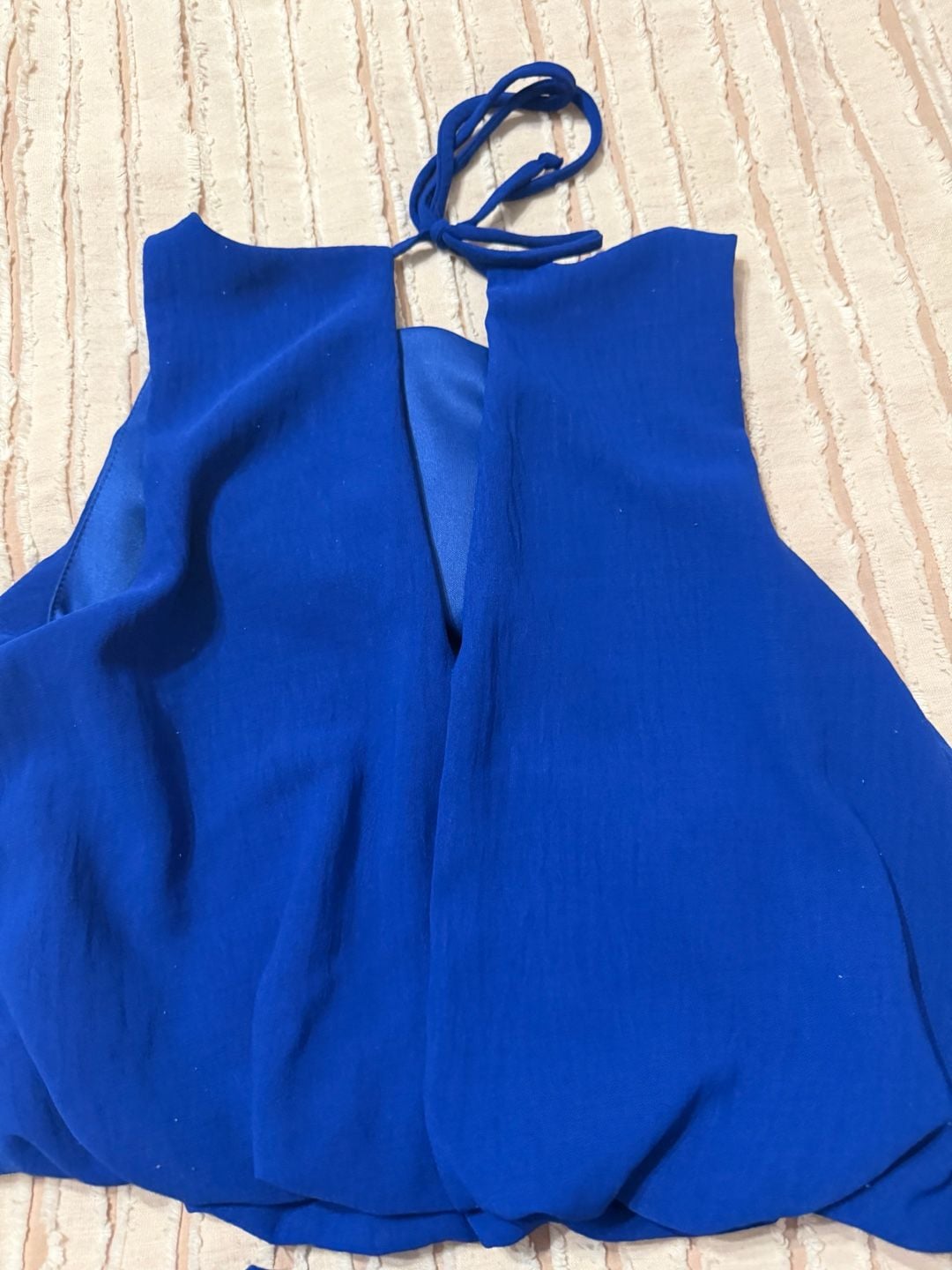 Saints Jumpsuit Size 2 Blue Halter Neck Two Piece Set 4