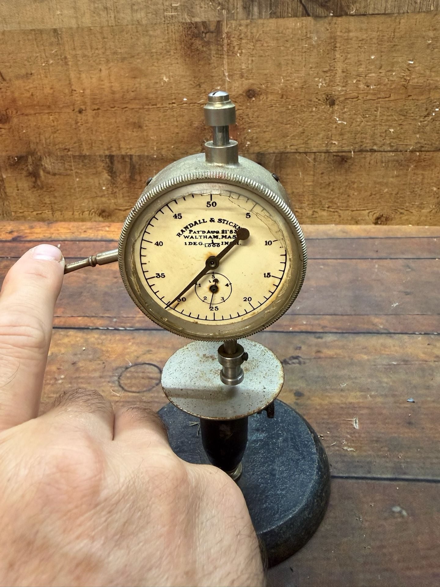 Randall & Stickney Dial Indicator Thickness Gauge Waltham Mass. 4