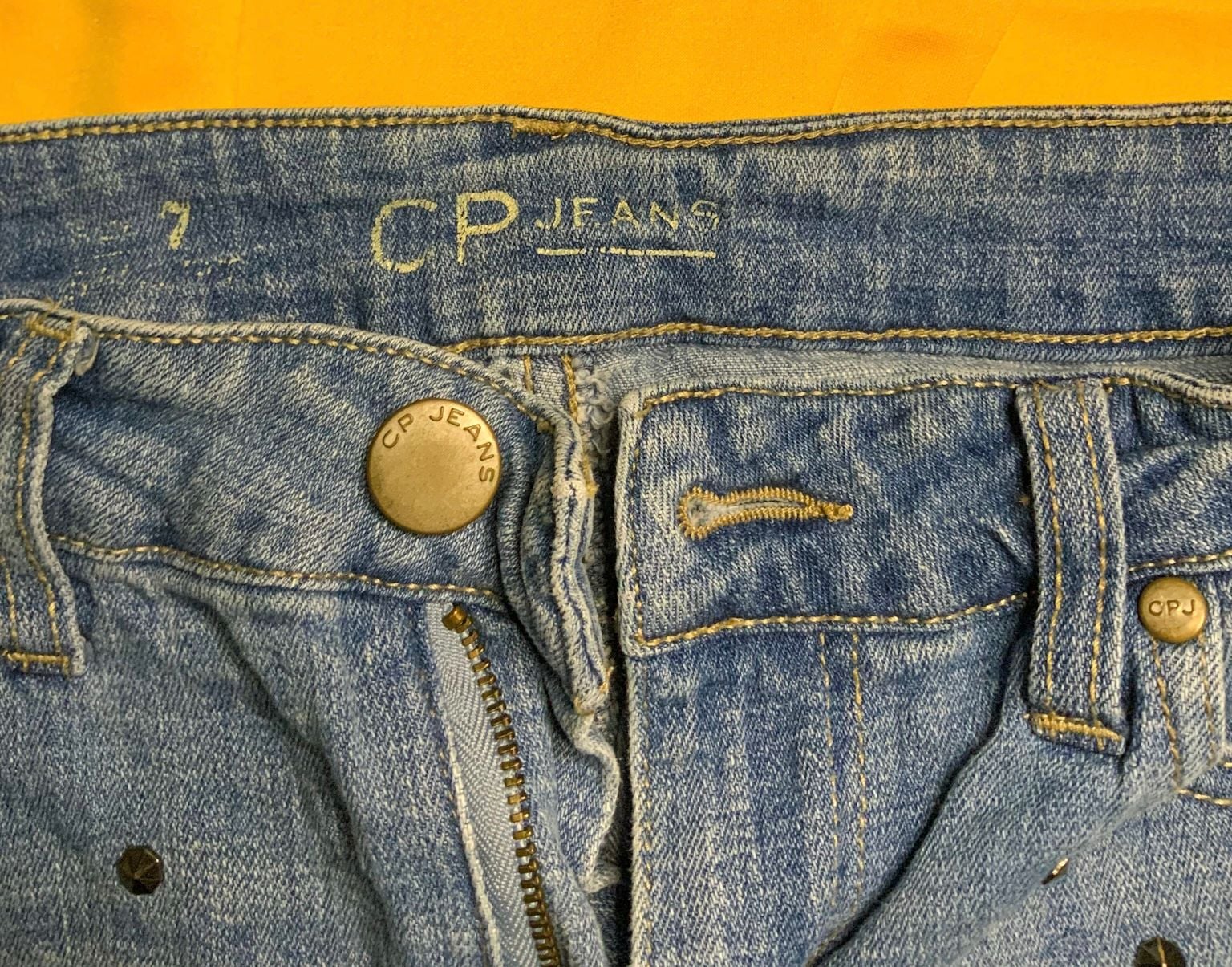 Cp Jeans Shorts Juniors Size 7 Studded Distressed 3