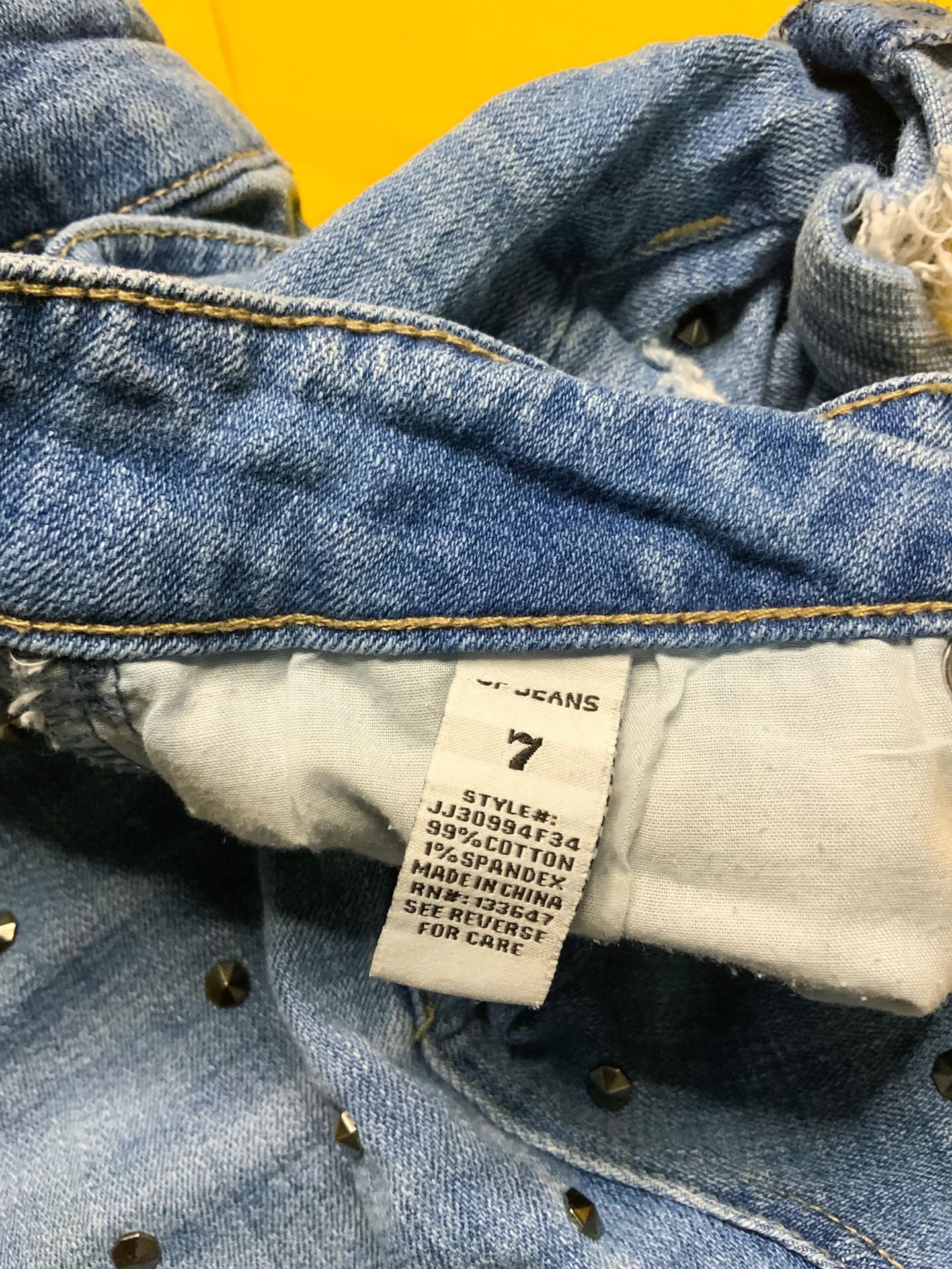 Cp Jeans Shorts Juniors Size 7 Studded Distressed 5