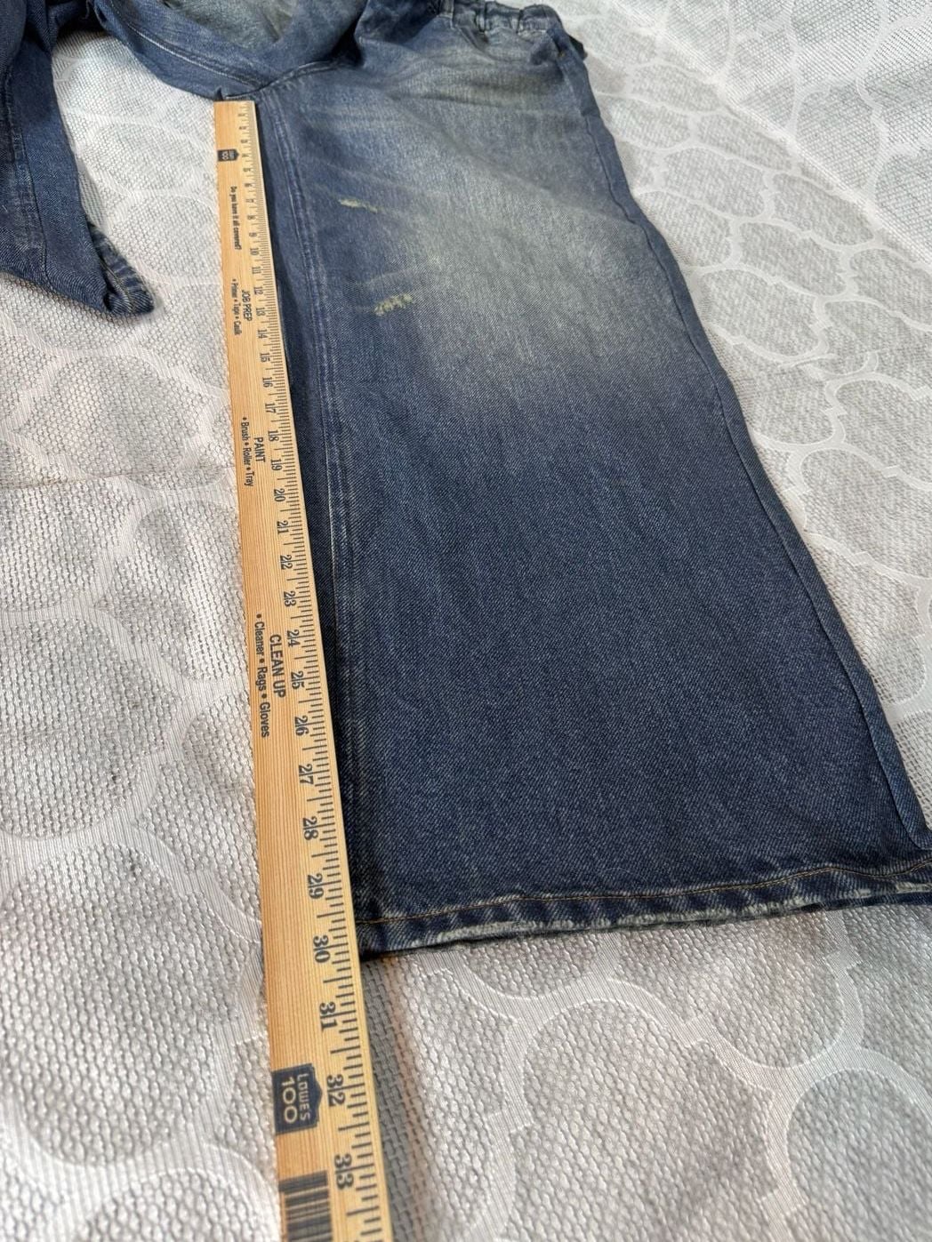 Halara Mid Rise Wide Leg Casual Denim Look Sweatpants 11