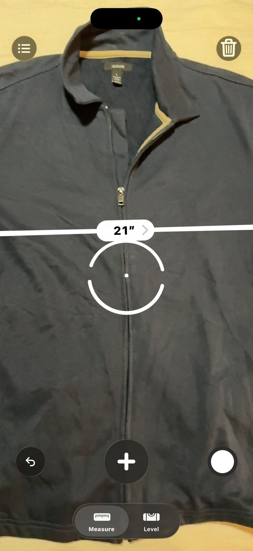 Alfani Full Zip Jacket Size L Blue 6