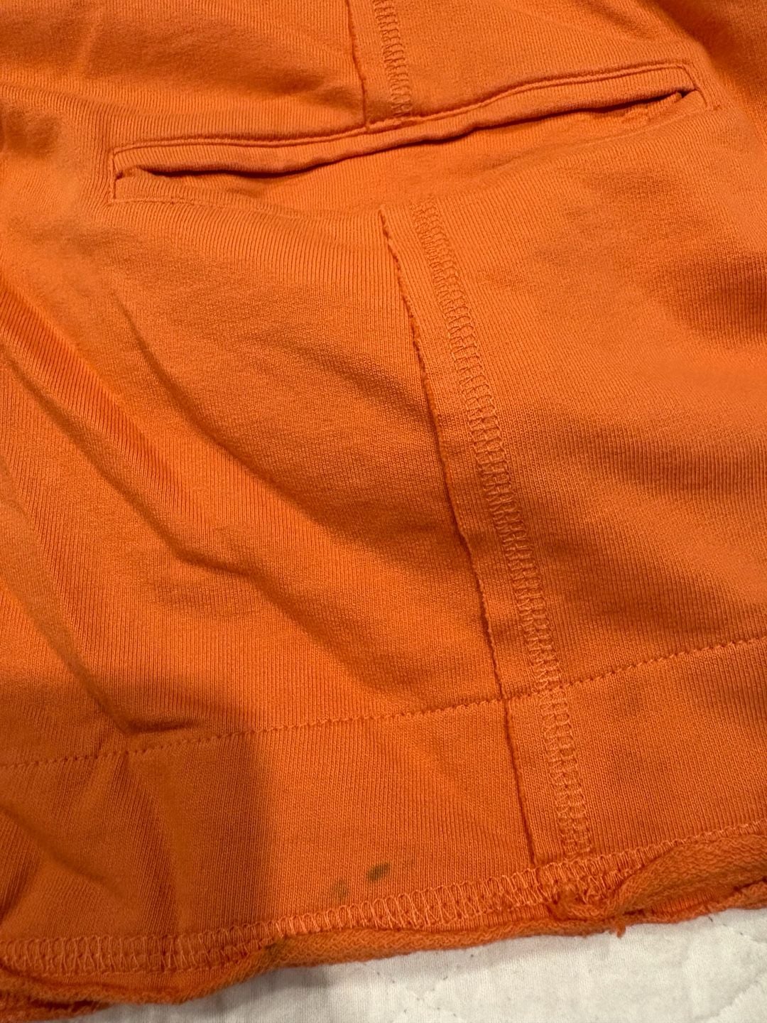 Calvin Klein Jeans Women’s XL Orange Utility Blazer Jacket Stretch Button Front 3