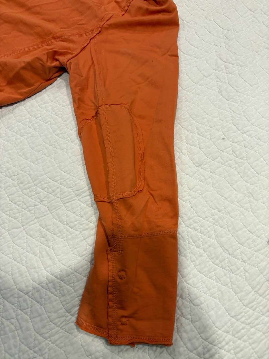 Calvin Klein Jeans Women’s XL Orange Utility Blazer Jacket Stretch Button Front 11