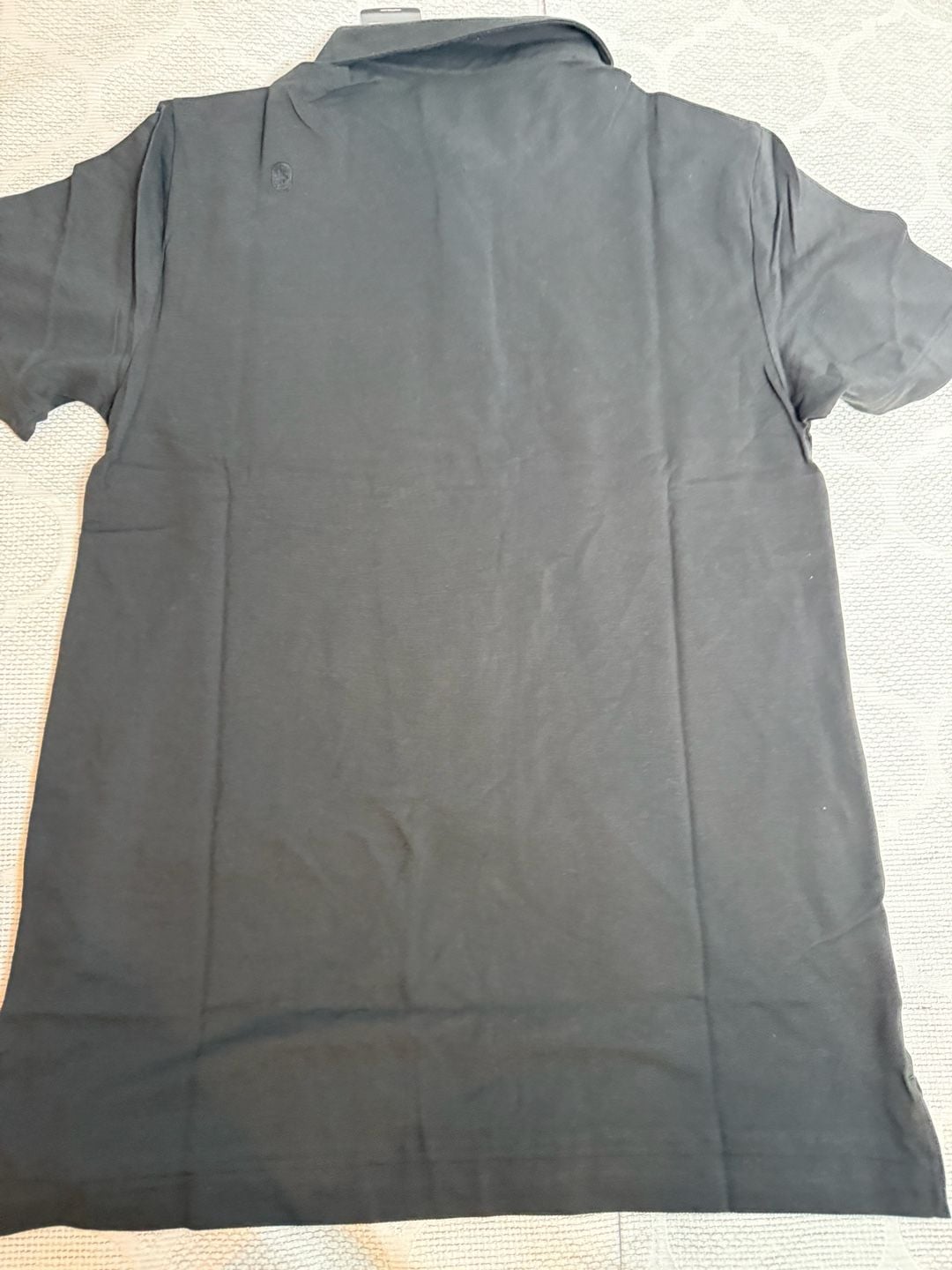 Figs Men’s Technical Pique Polo Scrub Top Size Small Black 3
