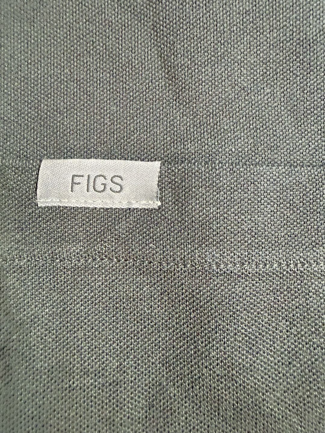 Figs Men’s Technical Pique Polo Scrub Top Size Small Black 7