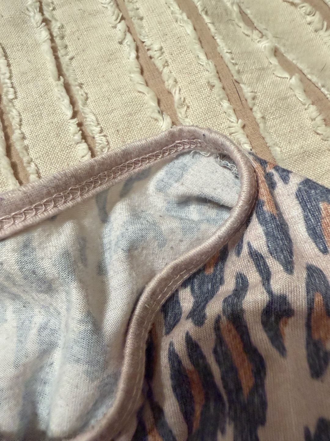 Leopard Print Tee Size S Pink Short Sleeve Top 3