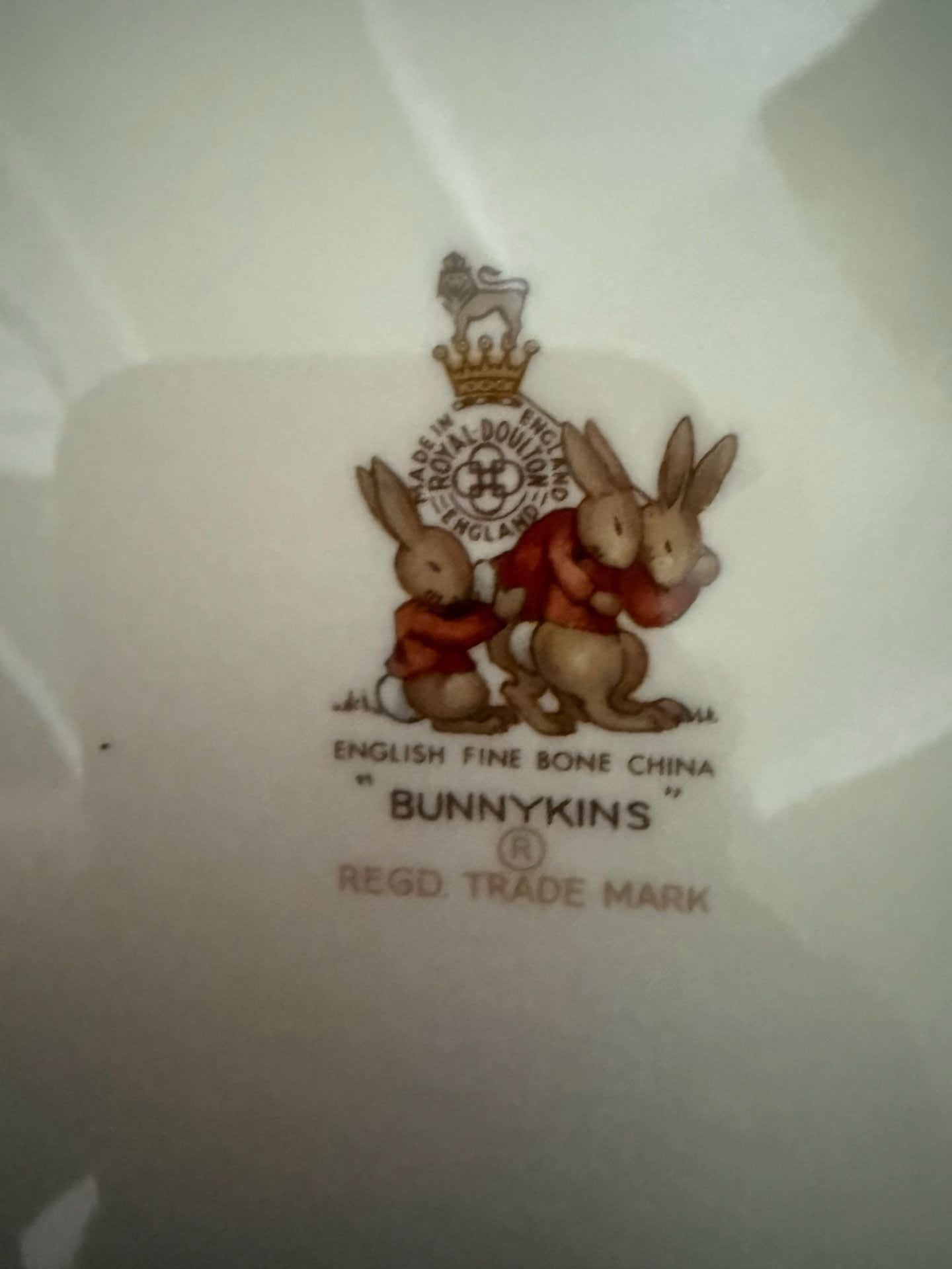Royal Doulton Bunnykins 3 Piece Child Set English Fine Bone China Plate Bowl Mug Box 3