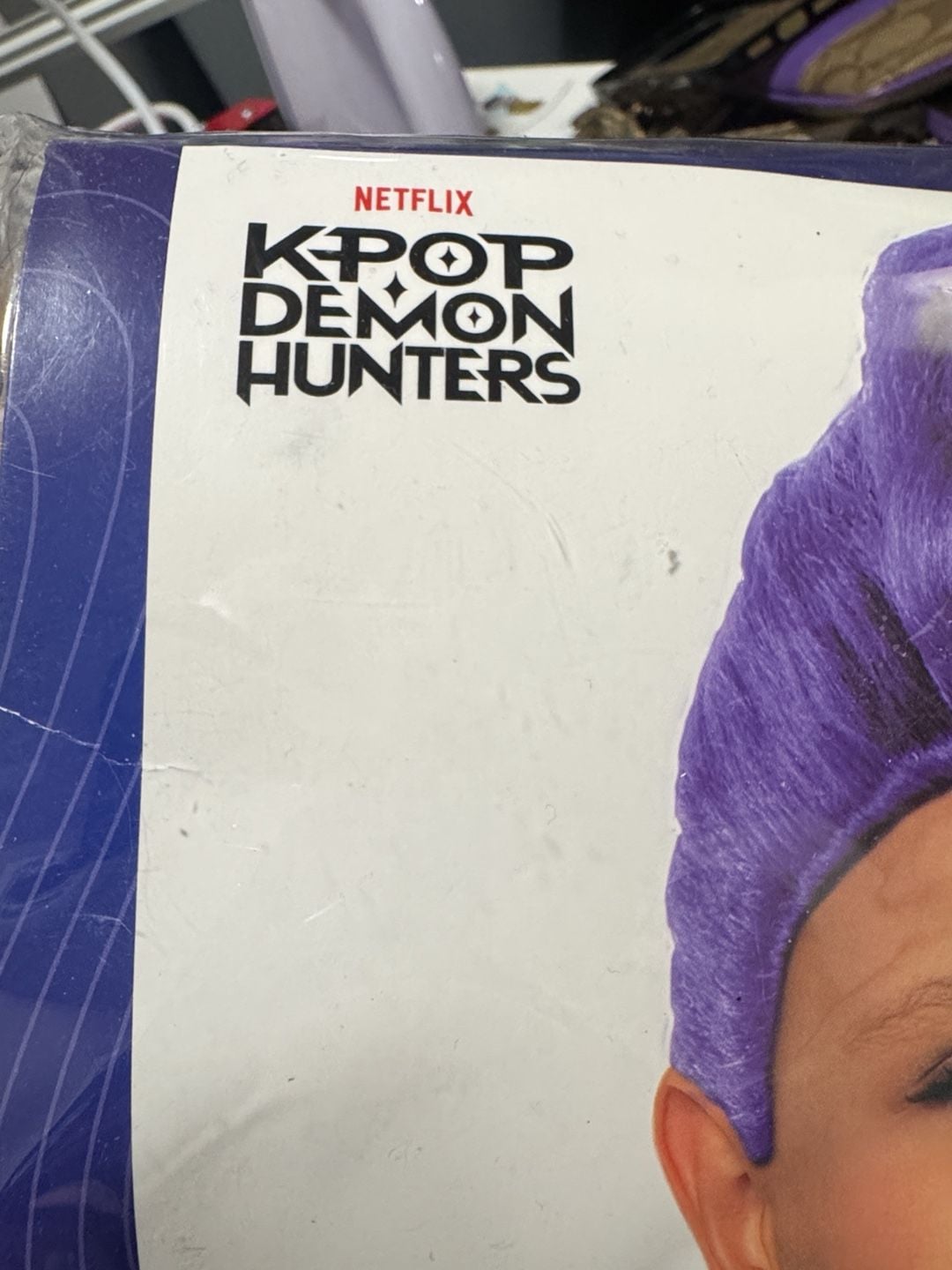 Spirit Halloween Netflix Kpop Demon Hunters Rumi Costume Wig Purple 2