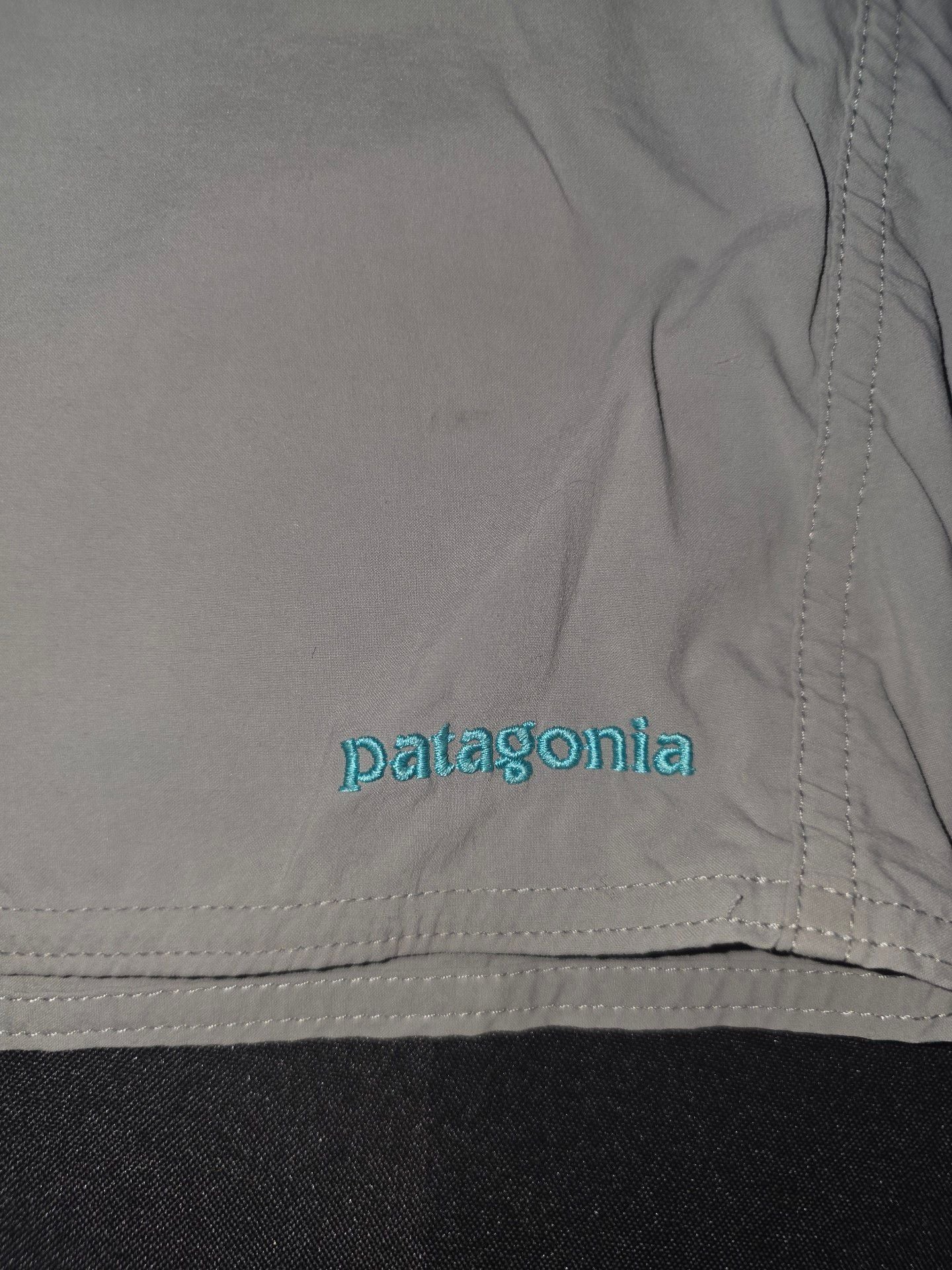 Patagonia Board Shorts Size 32 Gray Blue Drawstring Swim Trunks 3