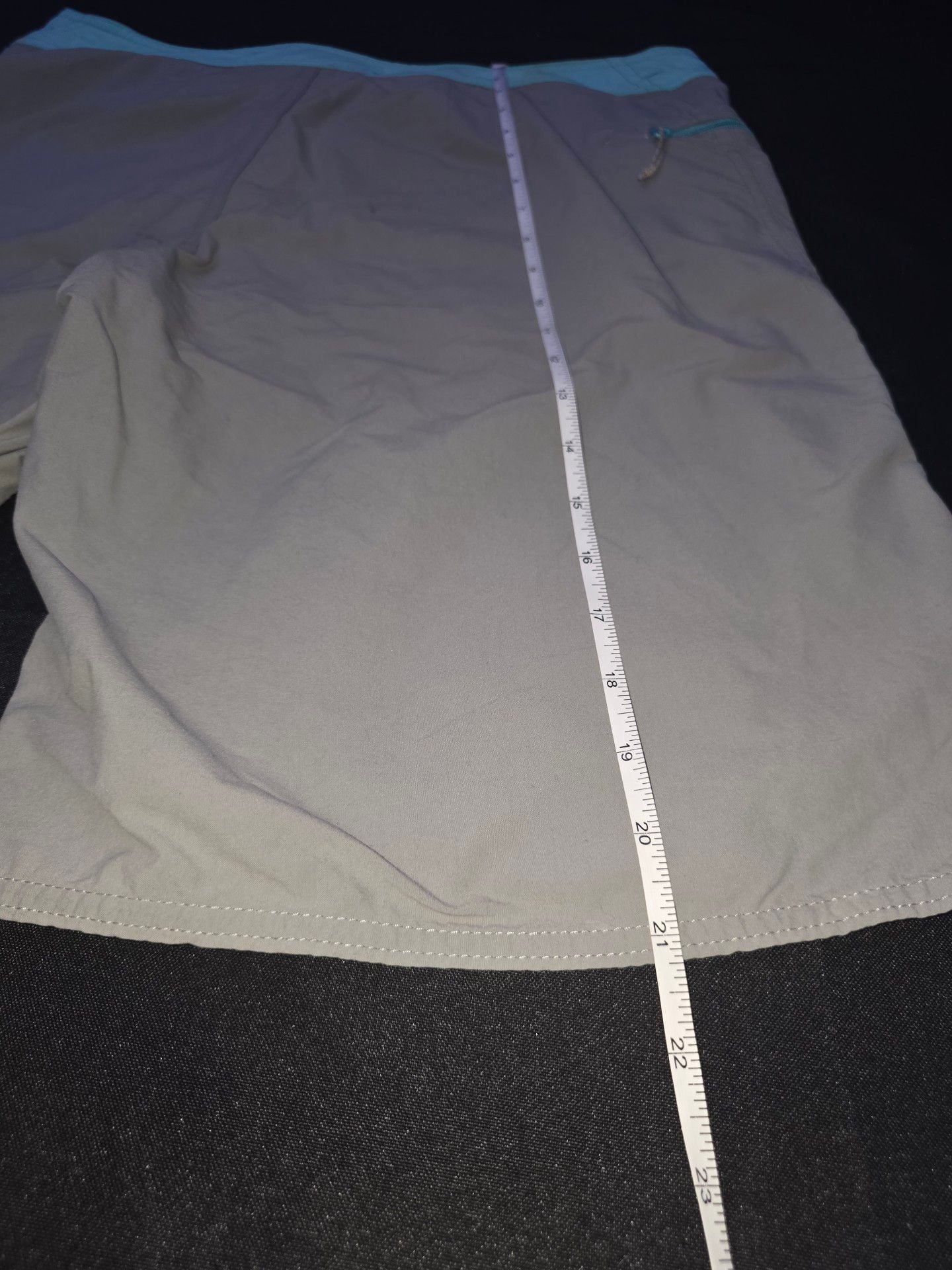 Patagonia Board Shorts Size 32 Gray Blue Drawstring Swim Trunks 8