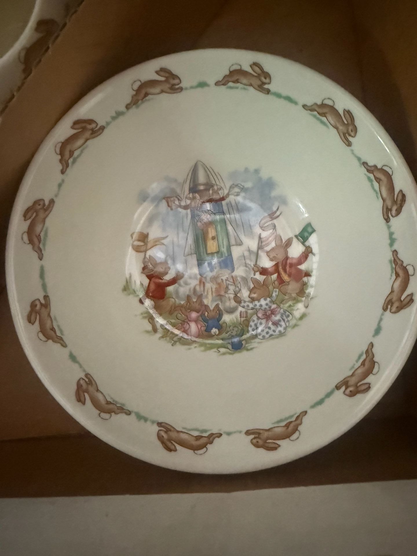Royal Doulton Bunnykins 3 Piece Child Set English Fine Bone China Plate Bowl Mug Box 5