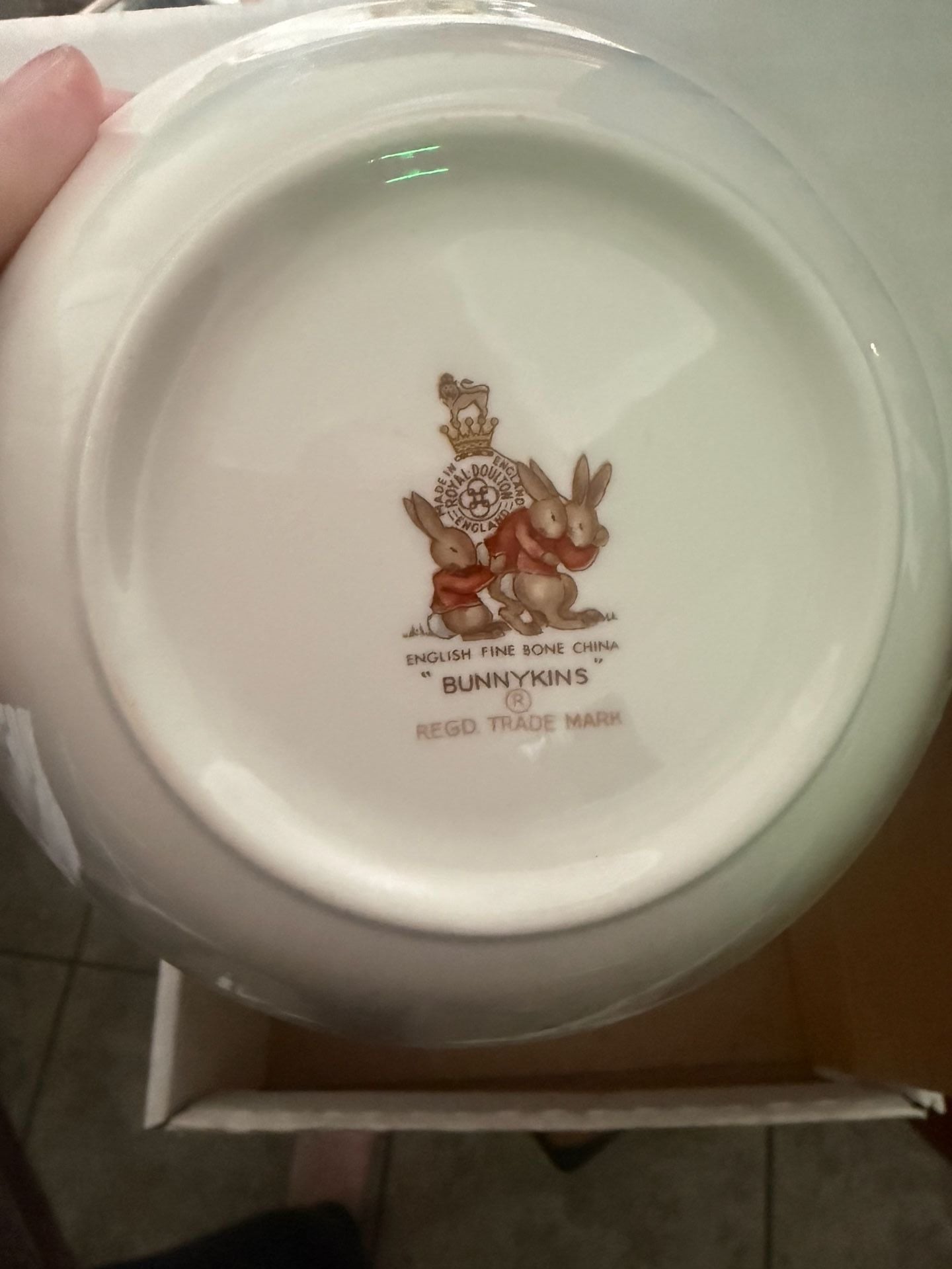 Royal Doulton Bunnykins 3 Piece Child Set English Fine Bone China Plate Bowl Mug Box 6