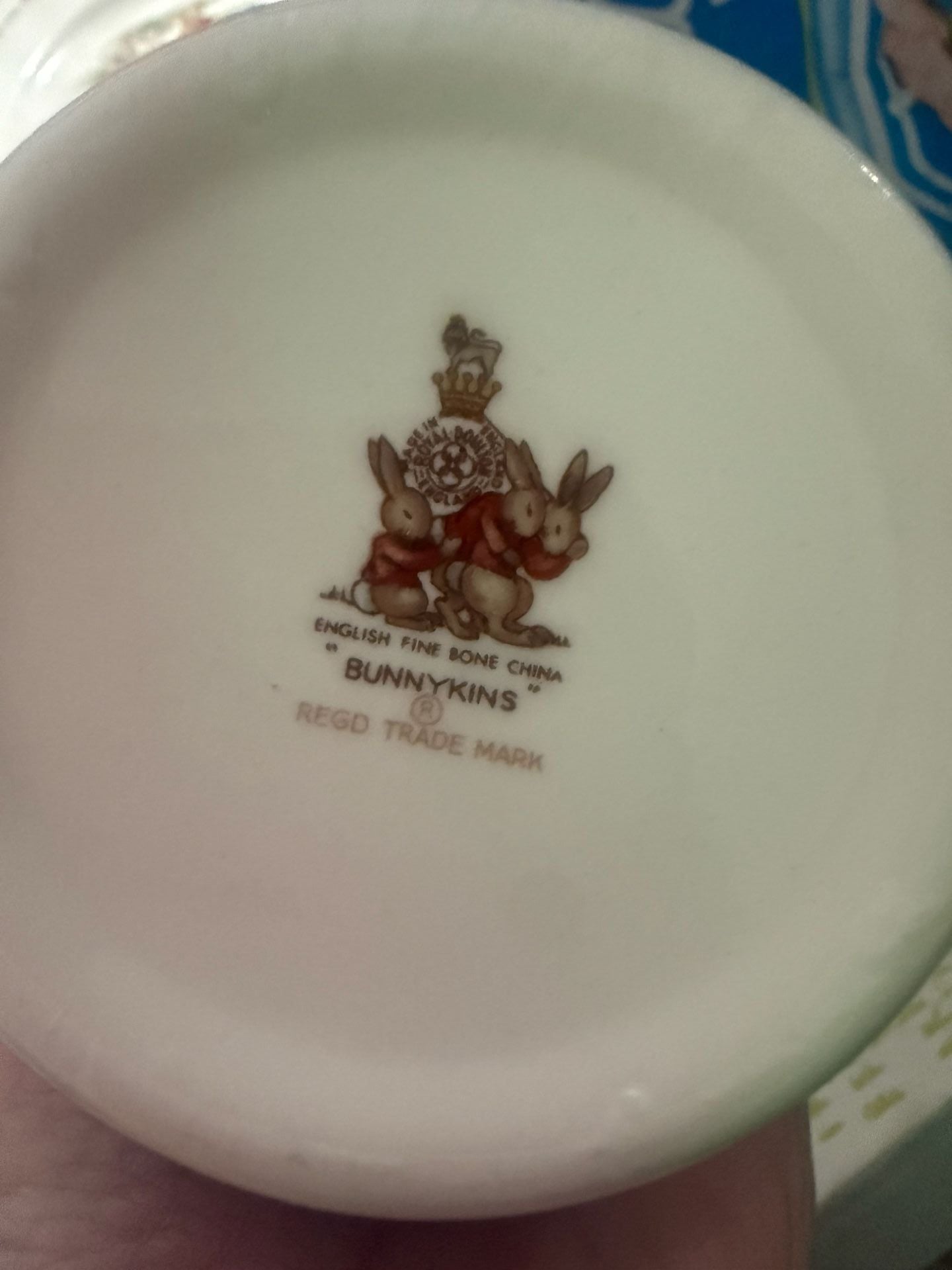 Royal Doulton Bunnykins 3 Piece Child Set English Fine Bone China Plate Bowl Mug Box 9