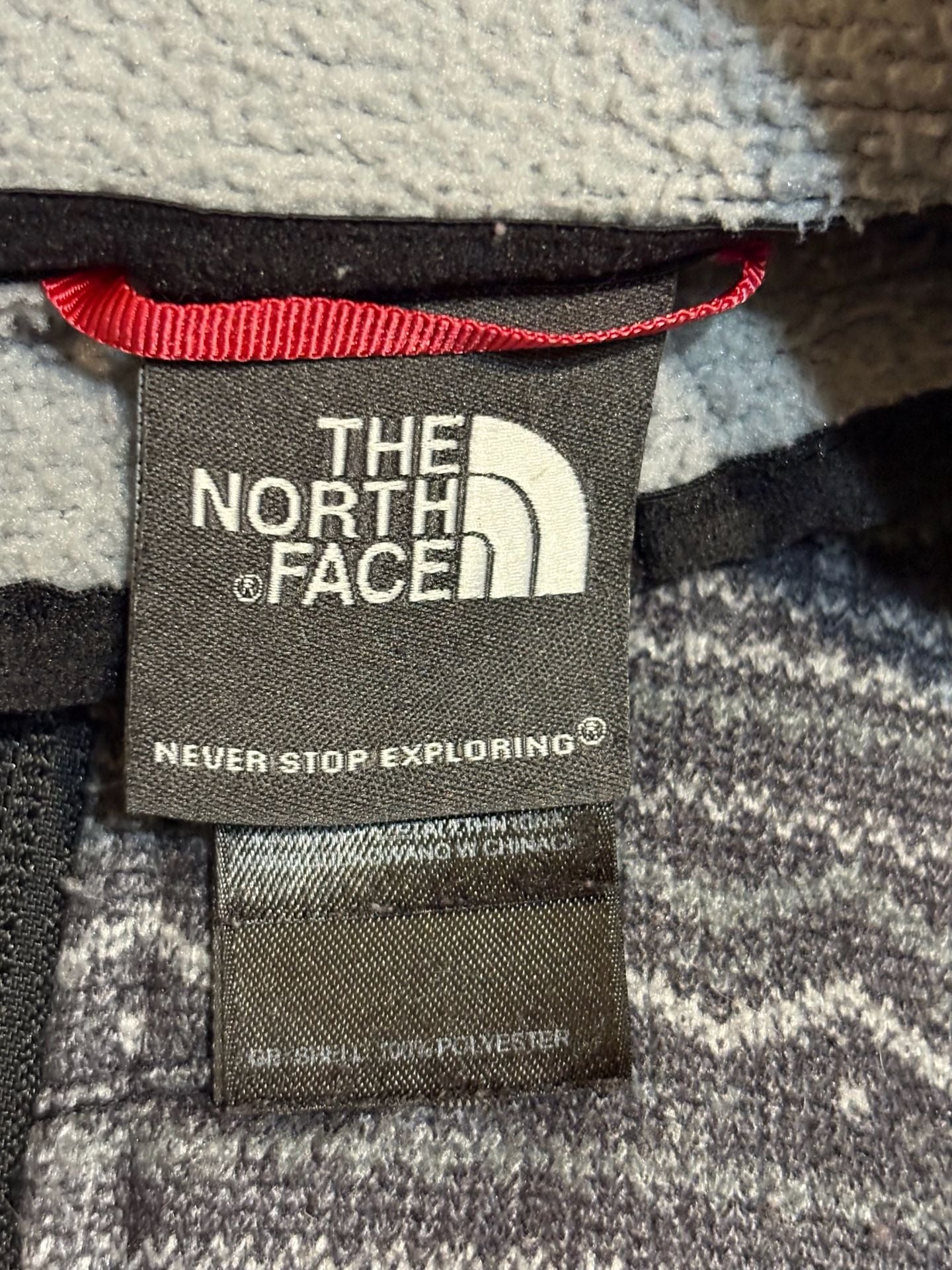 The North Face 1/4 Zip Fleece Pullover XXL/TTG Gray Fair Isle Pattern 3