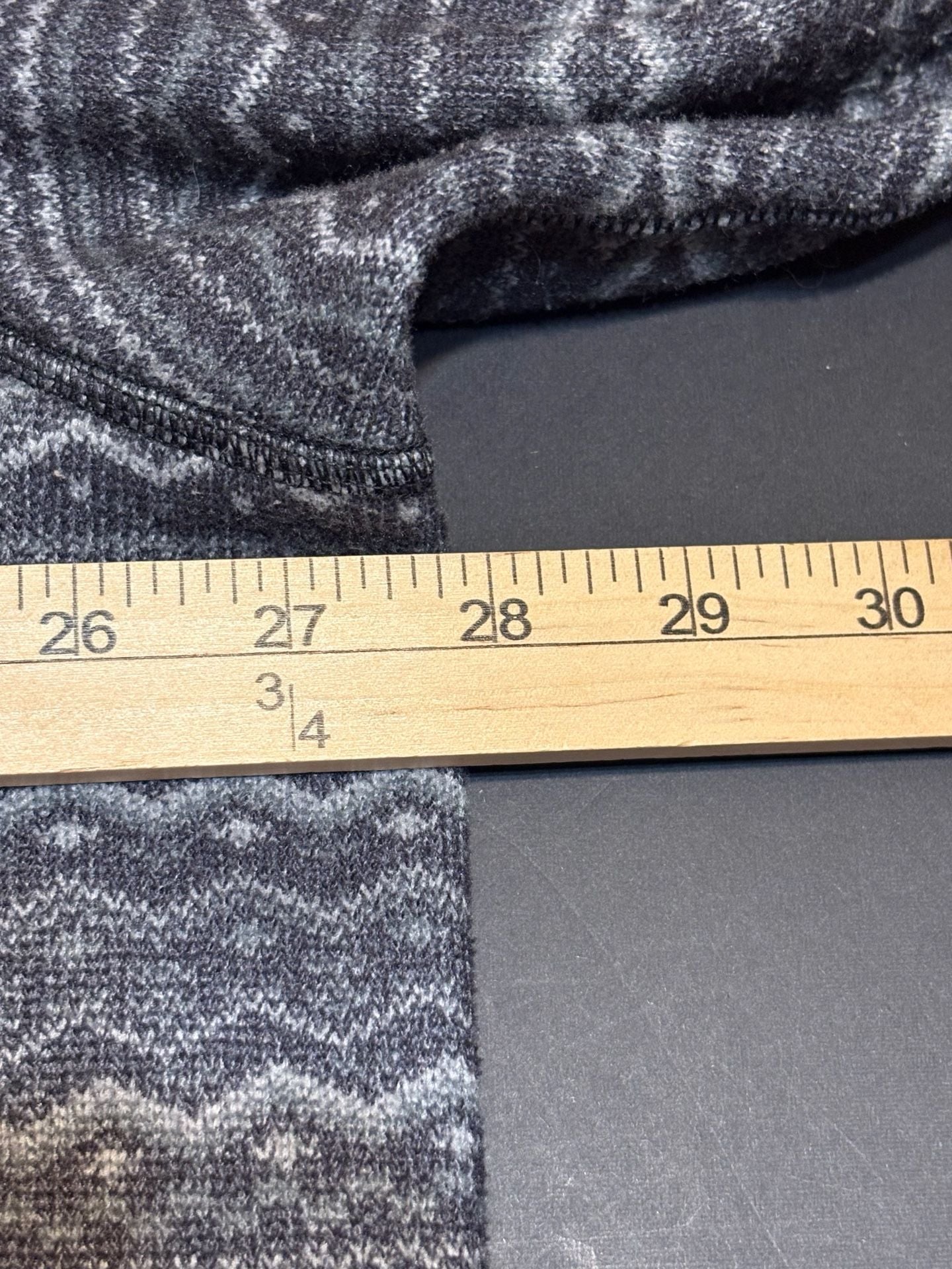 The North Face 1/4 Zip Fleece Pullover XXL/TTG Gray Fair Isle Pattern 7