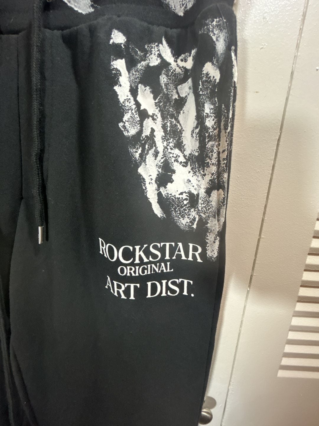 Rockstar Original Filip Stacked Sweatpants Size L Black Art Dist Streetwear, Y2K 3