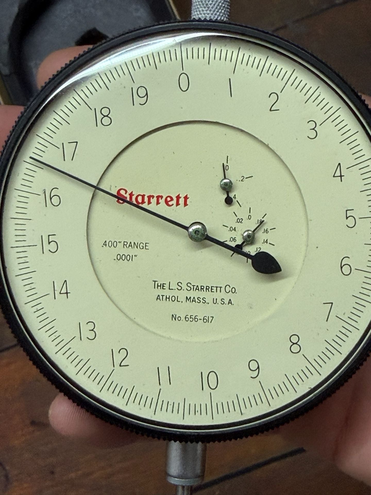 Starrett 656-341 Nonshock Dial Indicator With Box looks nos  8