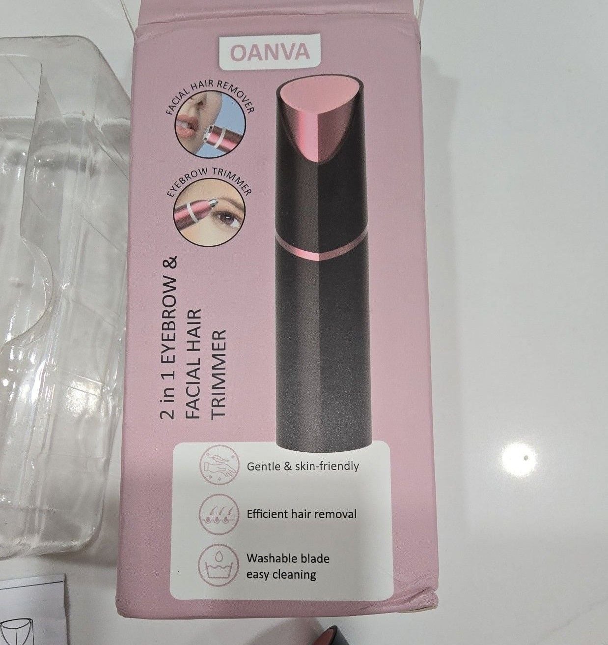 Oanva 2-in-1 Eyebrow & Facial Hair Trimmer 5