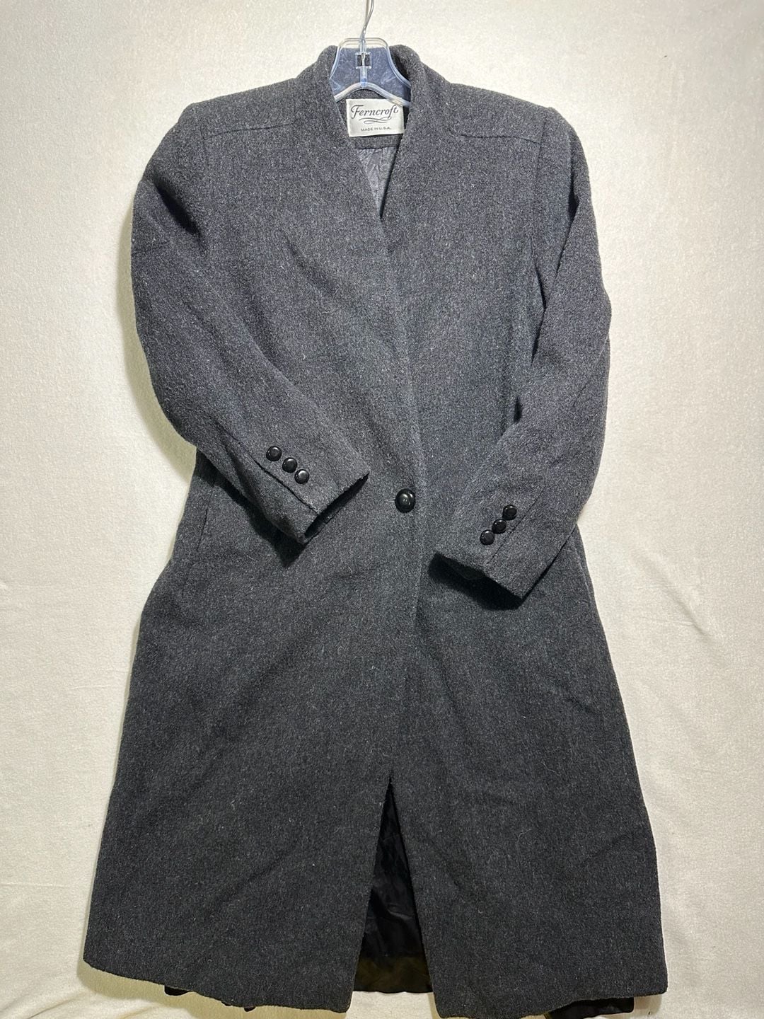 Ferncroft Vintage Wool Overcoat Gray 2