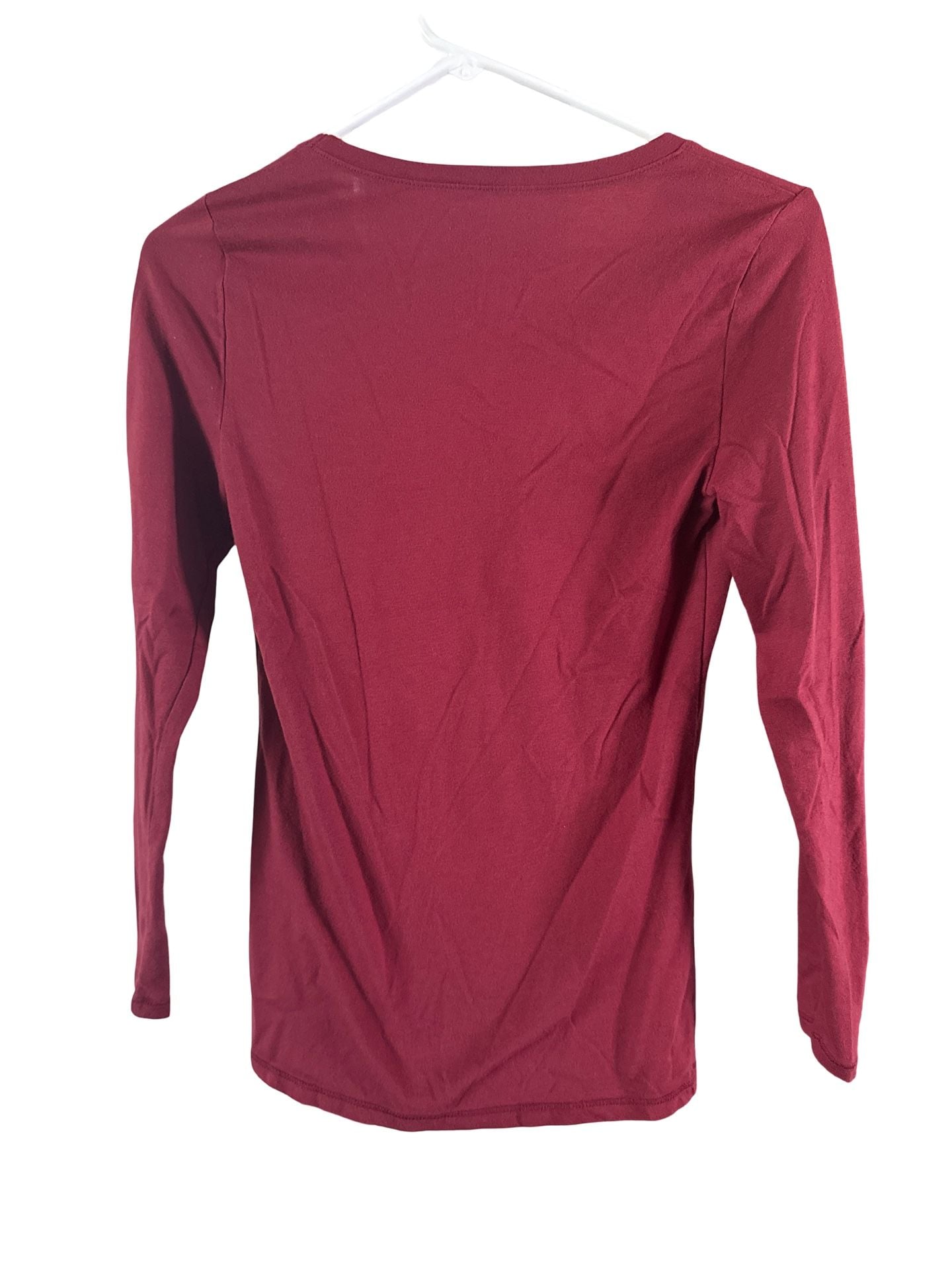 No Boundaries Long Sleeve Scoop Neck T-Shirt Size S (3-5) Red 3
