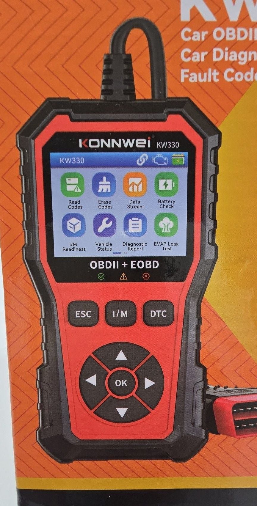 Konnwei KW330 Car OBD2 Diagnostic Tool Code Reader New 3