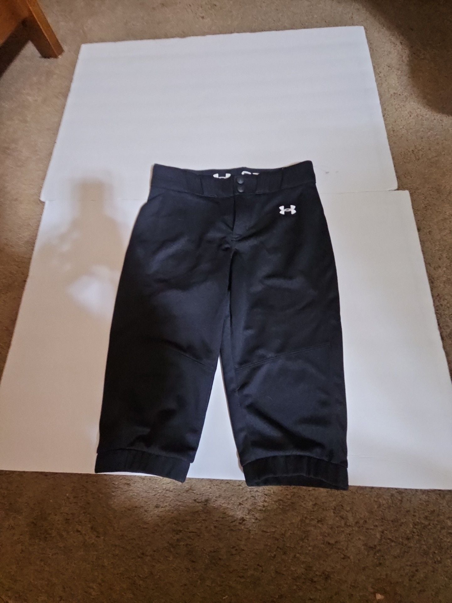 Under Armour Softball Pants Size YM Black 1