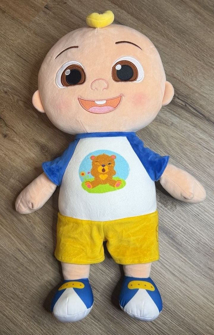 Cocomelon JJ Plush Doll 20” + WATERMELON  10” PLUSH-COMBO Jazwares  Entertainment Soft Cuddly 8